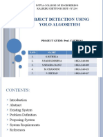 Object Detection Using Yolo Algorithm: Jntua College of Engineering Kalikiri Chittoor Dist.-517234