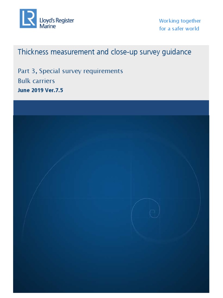 Bulk Carrier Thickness Measurement Guide | PDF | Deck (Ship) | Ships