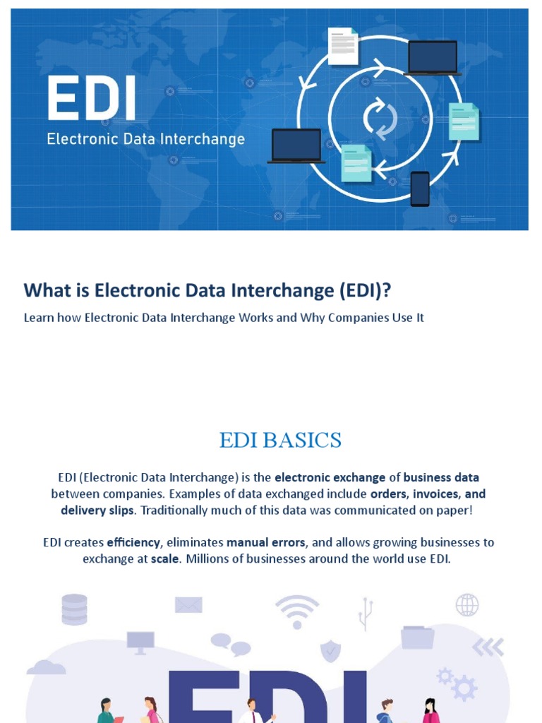 What Is Electronic Data Interchange (EDI) ? | PDF