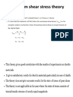 3) Maximum Shear Stress Theory