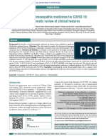 A Group of Homoeopathic Medicines For COVID 19: A Systematic Review of Clinical Features