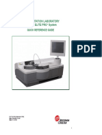 Instrumentation Laboratory Acl Elite / Elite Pro System: Quick Reference Guide