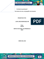 Actividad de Aprendizaje 8 Evidencia 4: Diseño Del Plan de Ruta y Red Geográfica de Transporte