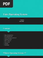 Unix Operating System: Present by Nilesh Shelke