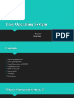 Unix Operating System: Present by Nilesh Shelke