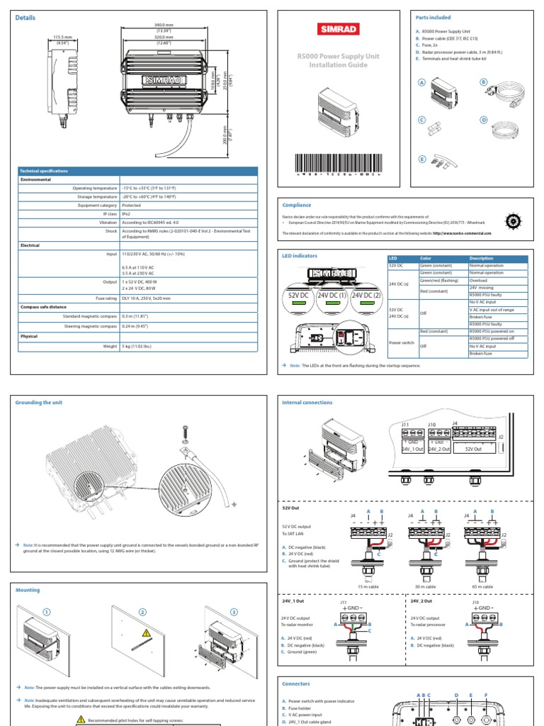 R5000 Power Supply Unit Installation Guide | PDF | Power Supply ...
