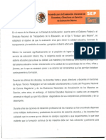 Acuerdo Para La Evaluacion Universal de Docentes y Directivos en Servicio de Educacion Basica