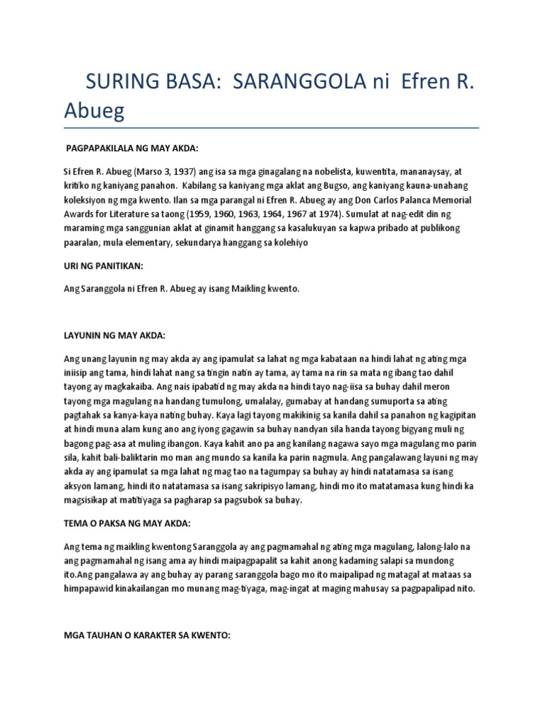 Suring Basa - S | PDF