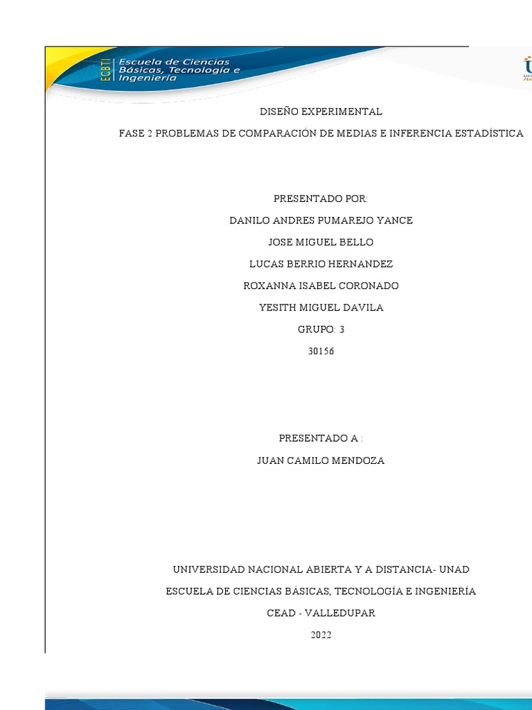 Diseño Experimental Pdf