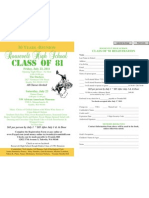 Rhs Class of 81 Registration Form