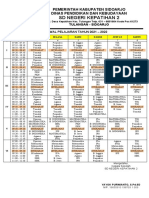 Jadwal Pelajaran Seluruh 2018-2019