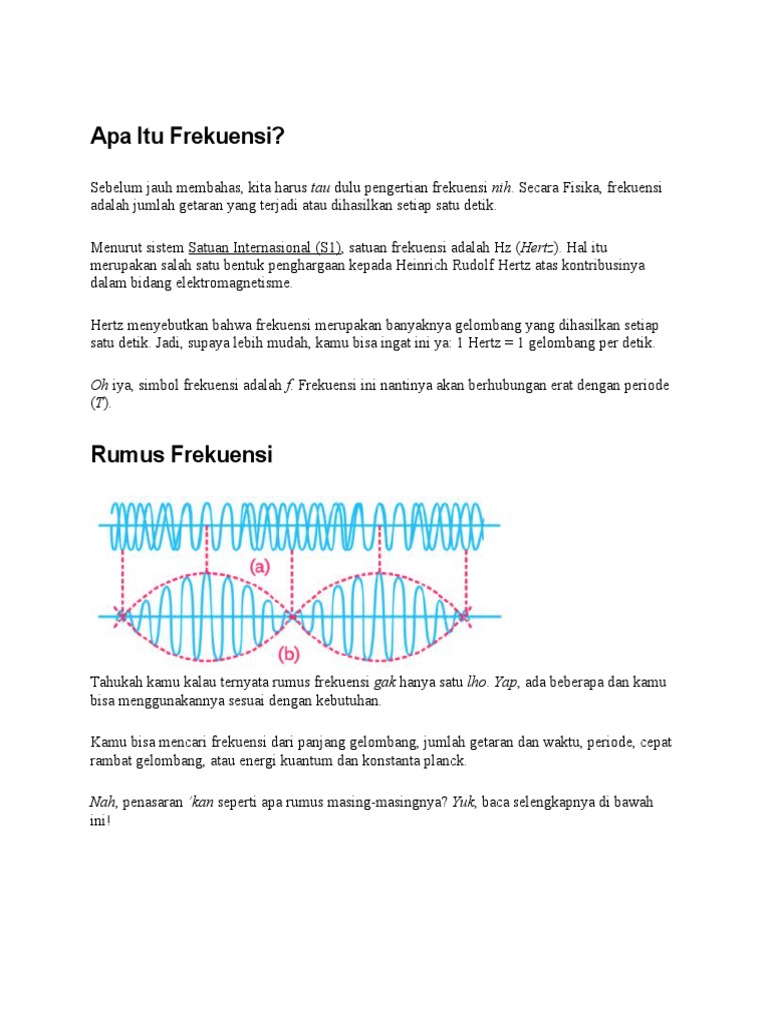 Pengertian dan Rumus Frekuensi | PDF | Sains & Matematika