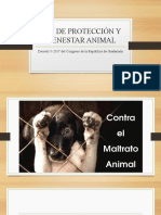 Presentación LEY DE PROTECCIÓN Y BIENESTAR ANIMAL