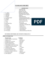 Basics in Zoology For NEET