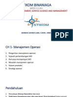 Operation Management, Service and Management - CH1