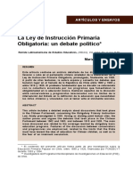 La Ley de Instrucción Primaria Obligatoria: Un Debate Político