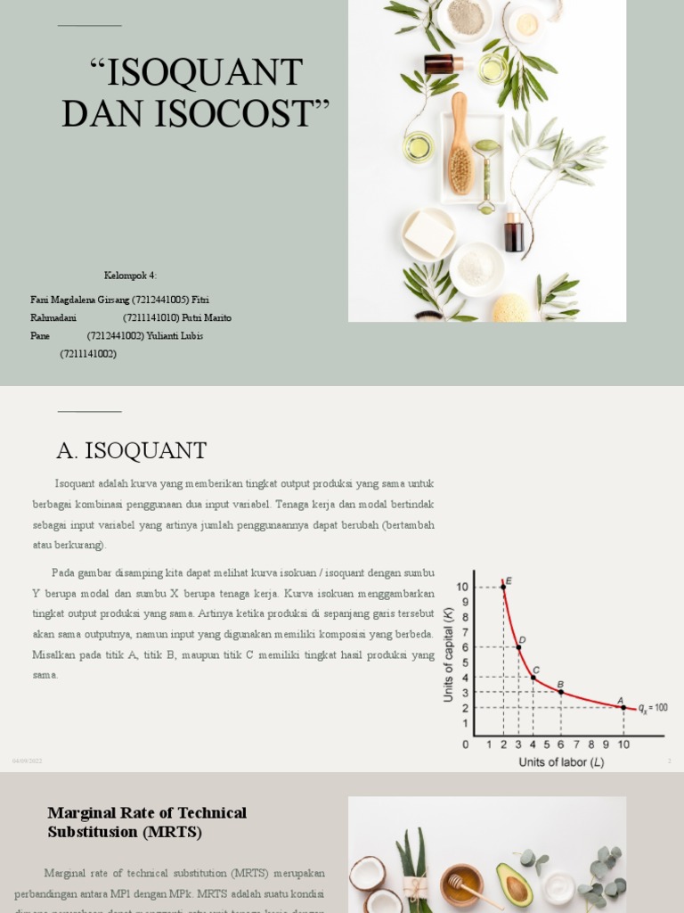Hubungan Isoquant dan Isocost | PDF