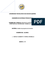 Entrega de Proyecto Final Analisis de Proyectos de Inversion Concretera Torres