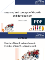 Meaning and Concept of Growth and Development