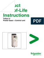 Product End-Of-Life Instructions: Tesys U Power Base + Control Unit