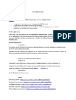 Leçon I Rappels de Calcul Différentielanalyse Convexe Et Optimisation