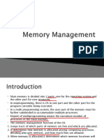 Memory Management - OS - 2022 Till MVT