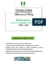 Biochemistry: Level 3, Academic Year (AY)