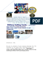 Military Calling Cards 1 1