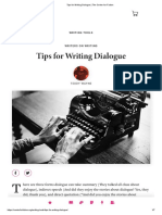 Tips For Writing DIALOGUE - The Center For Fiction