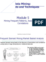 Module 5.1 - Association Rule Mining, Apriori Algorithm, Data Mining, Support, Confidence, Examples