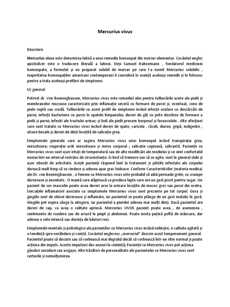 Mercurius Vivus | PDF