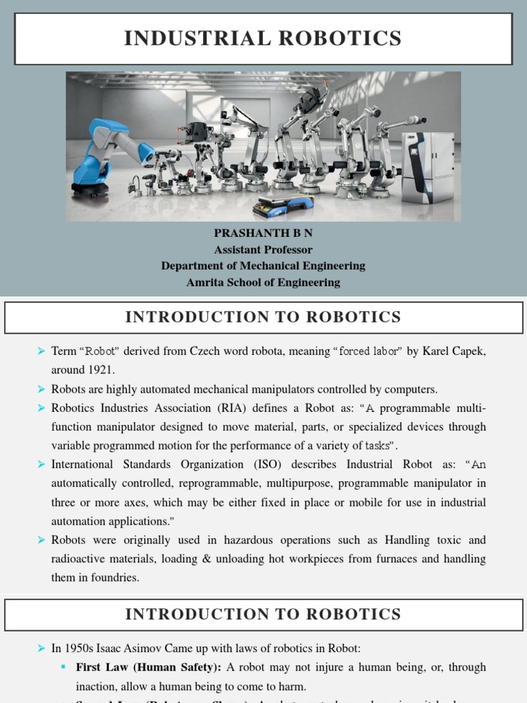 Chapter6 Industrial Robotics | PDF