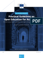 Practical Guidelines On Open Education For Academics Modernising Higher Education Via Open Educational Practices