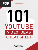 02-101 YouTube Video Ideas Cheat Sheet