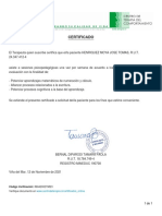 Certificado J Henriquez