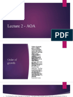 Lecture 2 - AOA Order of Growth