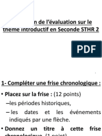 CORRECTION Evaluation Seconde STHR 2 Thème introductif en histoire