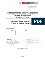 Informe de Verificacion de Viabilidad Proyecto Puente Santa Rosa