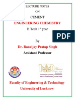 LECTURE NOTES ON CEMENT ENGINEERING CHEMISTRY