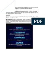 Diferencias entre consumidor, cliente y usuario según PNL