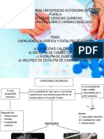 Capacidad calorífica y entalpía de fusión