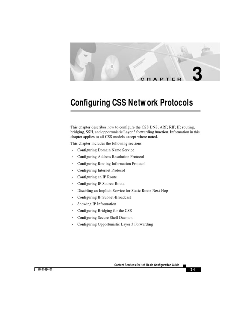 Configuring CSS Network Protocols: Content Services Switch Basic ...