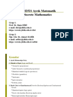 Ayrık Matematik Bölüm 1 Giriş