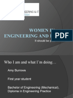 Women in Engineering and It: It Should Be You!