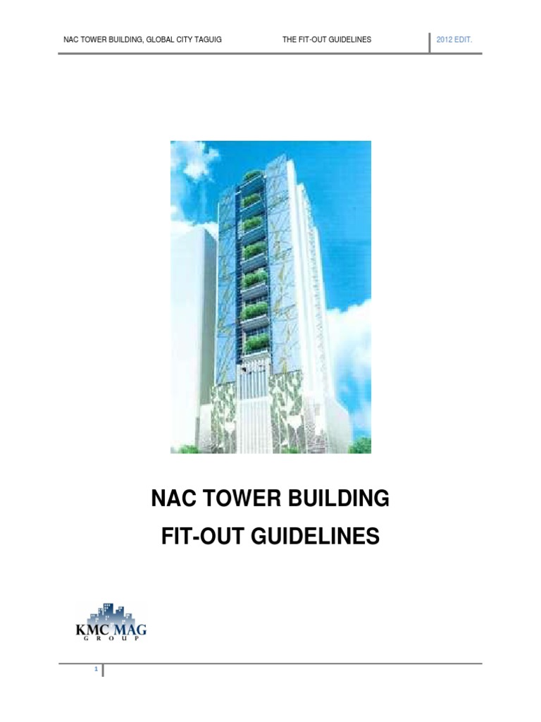 NAC Tower Fit-Out Guidelines 2012 | PDF | Lease | Plumbing
