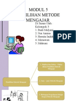 Metode Pemilihan Metode Mengajar