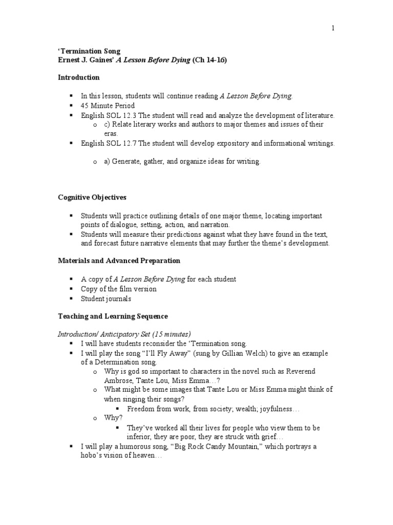 Termination Song Cognition Psychology