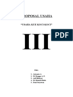 Proposal Usaha: "Usaha Kue Koci-Koci"