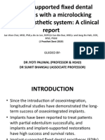 Implant-Supported Fixed Dental Prosthesis With A Microlocking