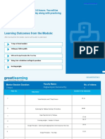 Learning Outcomes From The Module